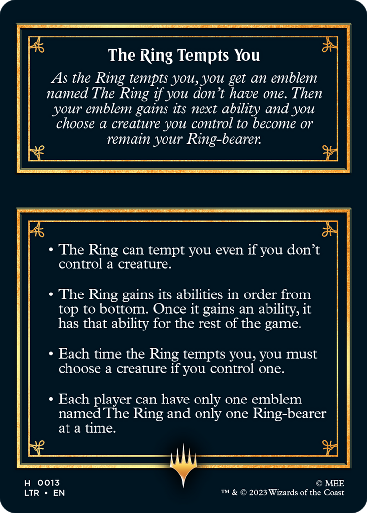 The Ring [The Lord of the Rings: Tales of Middle-Earth Tokens] | North Game Den