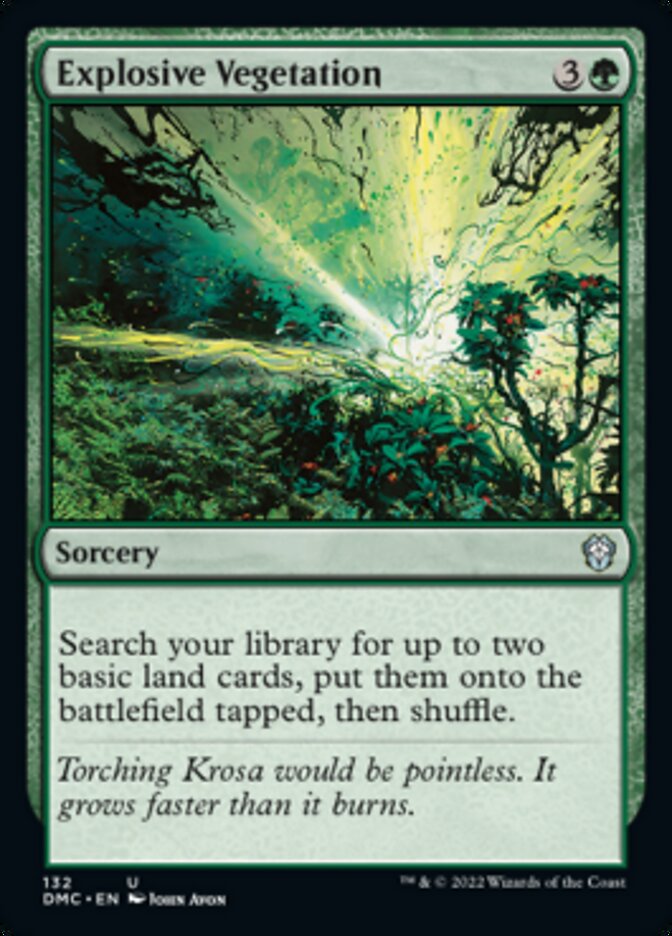 Explosive Vegetation [Dominaria United Commander] | North Game Den