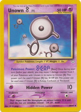 Unown [B] (39/64) [Neo Revelation Unlimited] | North Game Den