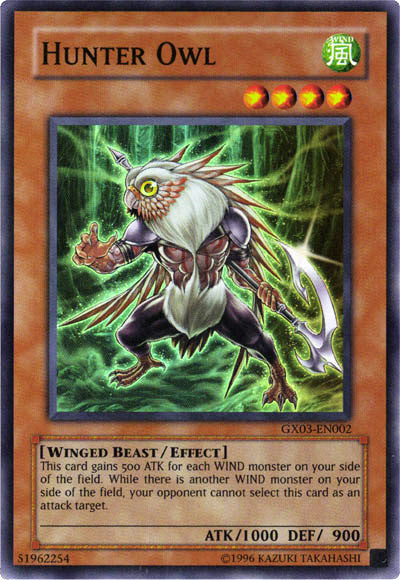 Hunter Owl [GX03-EN002] Super Rare | North Game Den