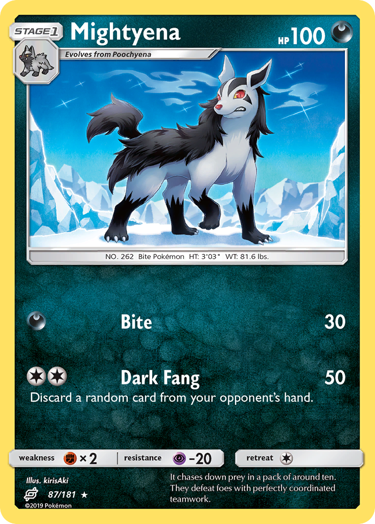 Mightyena (87/181) [Sun & Moon: Team Up] | North Game Den