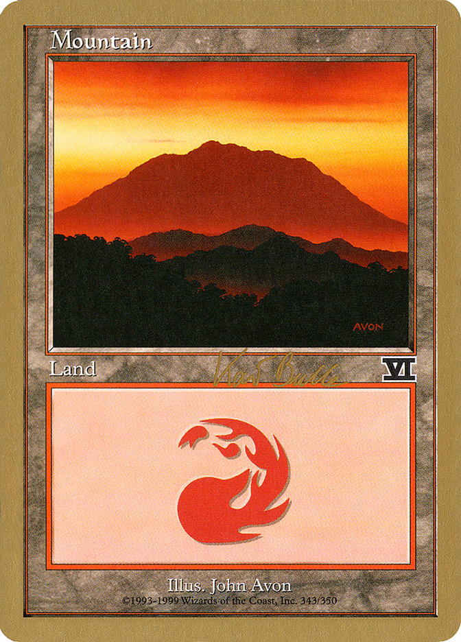 Mountain (kb343) (Kai Budde) [World Championship Decks 1999] | North Game Den