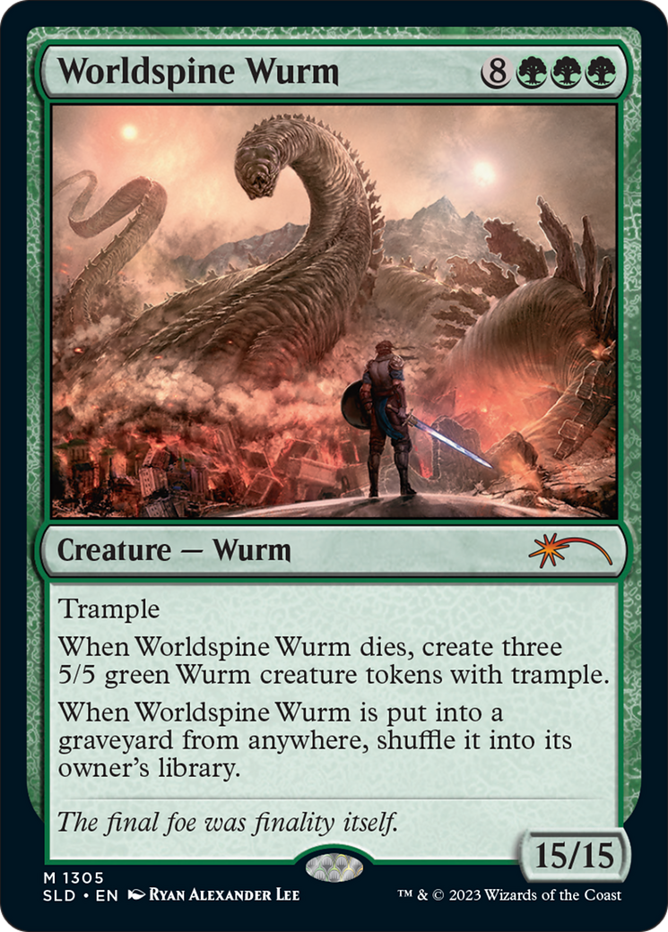 Worldspine Wurm [Secret Lair Drop Series] | North Game Den
