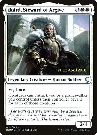 Baird, Steward of Argive [Dominaria Promos] | North Game Den