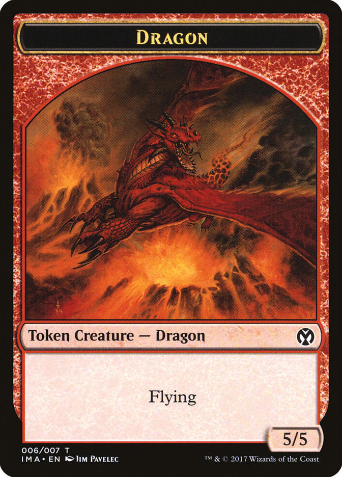 Dragon (006/007) [Iconic Masters Tokens] | North Game Den