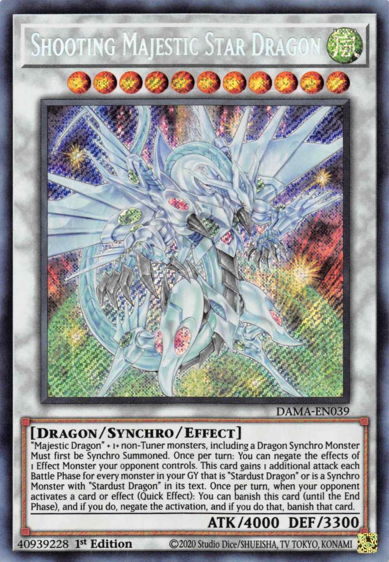 Shooting Majestic Star Dragon [DAMA-EN039] Starlight Rare | North Game Den