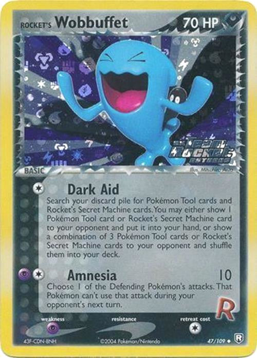 Rocket's Wobbuffet (47/109) (Stamped) [EX: Team Rocket Returns] | North Game Den