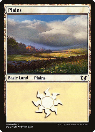 Plains (40) [Duel Decks: Blessed vs. Cursed] | North Game Den