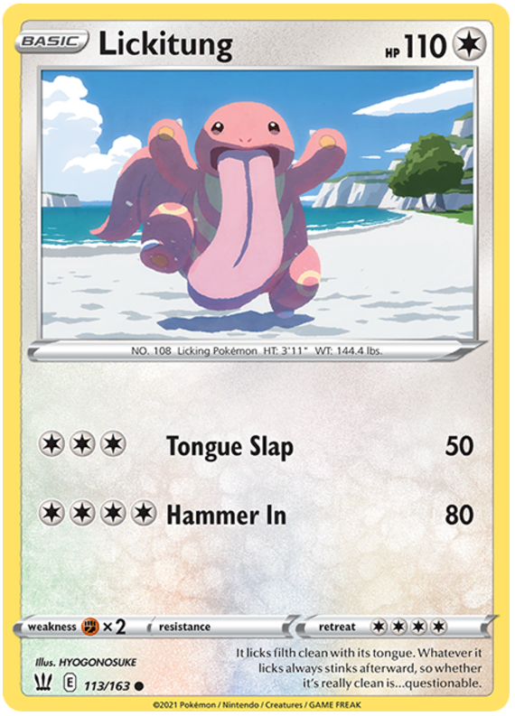 Lickitung (113/163) [Sword & Shield: Battle Styles] | North Game Den