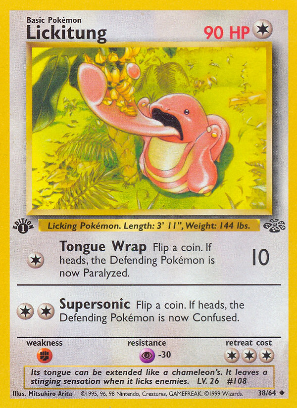 Lickitung (38/64) [Jungle 1st Edition] | North Game Den