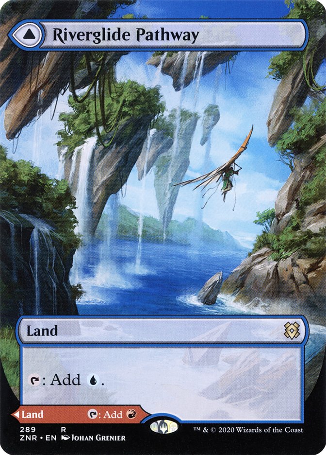 Riverglide Pathway // Lavaglide Pathway (Borderless) [Zendikar Rising] | North Game Den