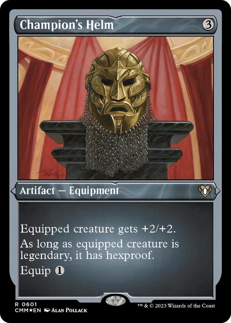Champion's Helm (Foil Etched) [Commander Masters] | North Game Den