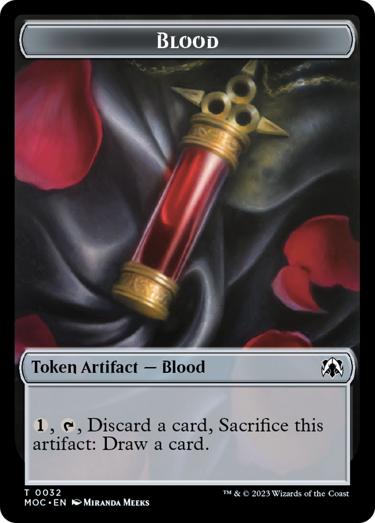 Blood // Shapeshifter Double-Sided Token [March of the Machine Commander Tokens] | North Game Den
