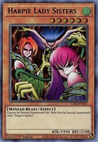 Harpie Lady Sisters (Green) [LDS2-EN065] Ultra Rare | North Game Den