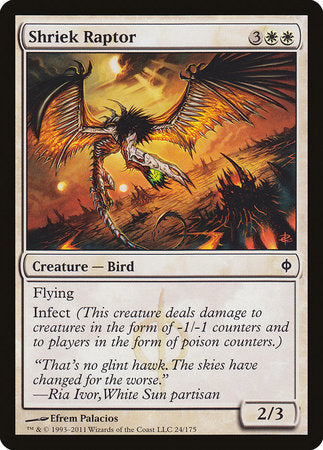 Shriek Raptor [New Phyrexia] | North Game Den