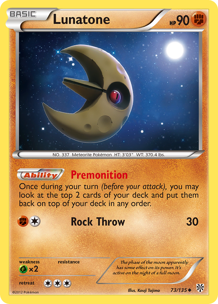 Lunatone (73/135) [Black & White: Plasma Storm] | North Game Den