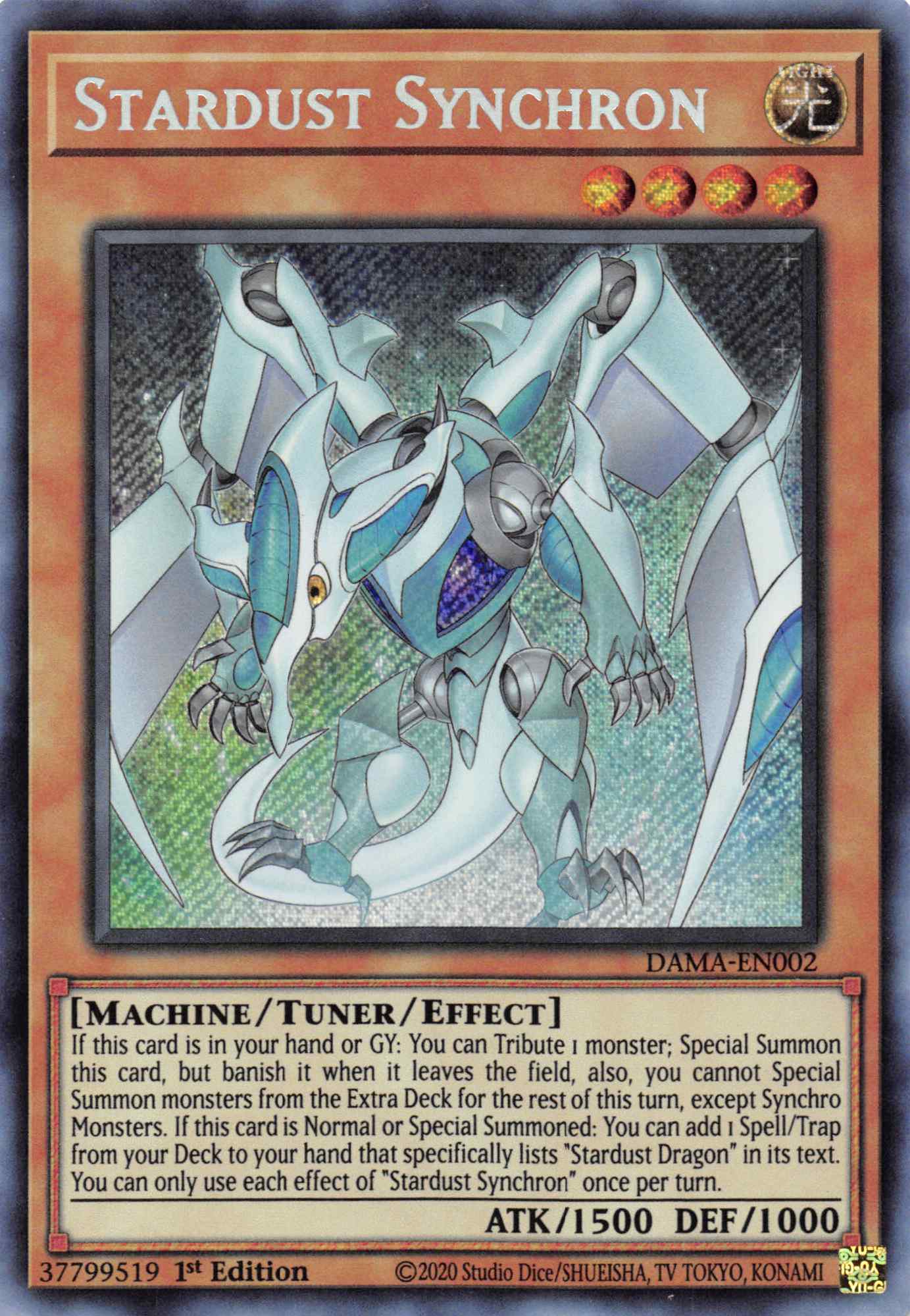 Stardust Synchron [DAMA-EN002] Secret Rare | North Game Den