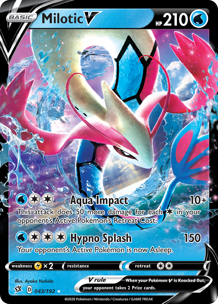 Milotic V (043/192) [Sword & Shield: Rebel Clash] | North Game Den