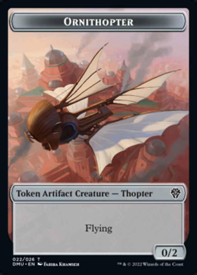 Soldier // Ornithopter Double-sided Token [Dominaria United Tokens] | North Game Den