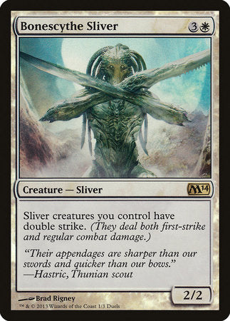 Bonescythe Sliver [Duels of the Planeswalkers Promos 2013] | North Game Den