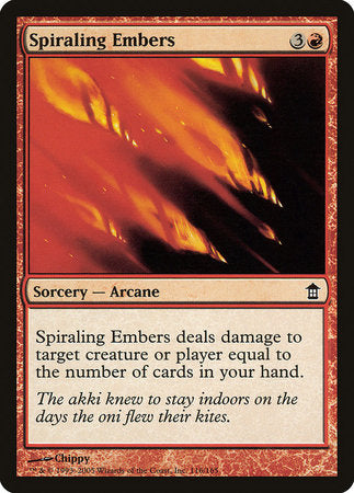 Spiraling Embers [Saviors of Kamigawa] | North Game Den