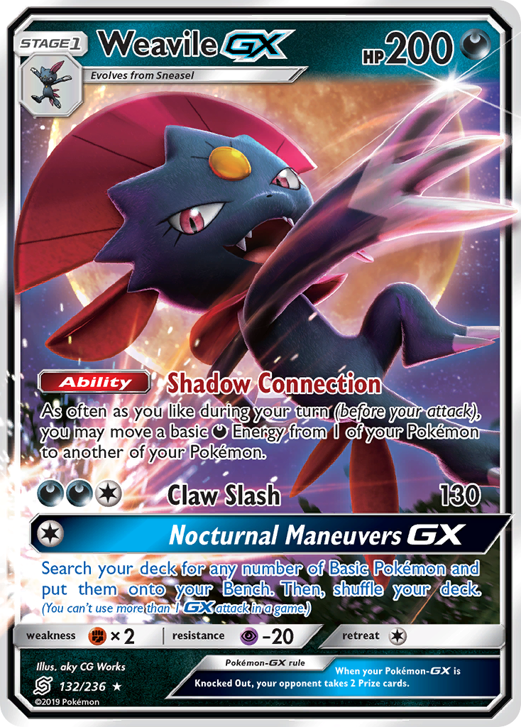 Weavile GX (132/236) [Sun & Moon: Unified Minds] | North Game Den