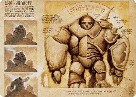 Precursor Golem Art Card [The Brothers' War Art Series] | North Game Den