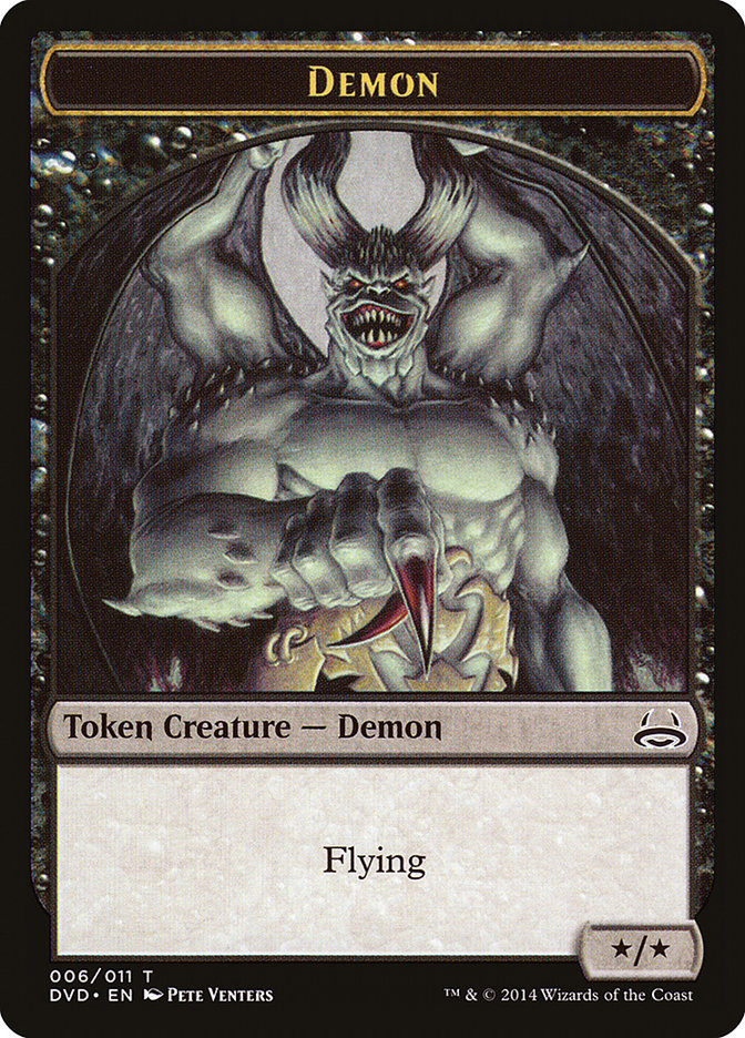 Demon Token (Divine vs. Demonic) [Duel Decks Anthology Tokens] | North Game Den