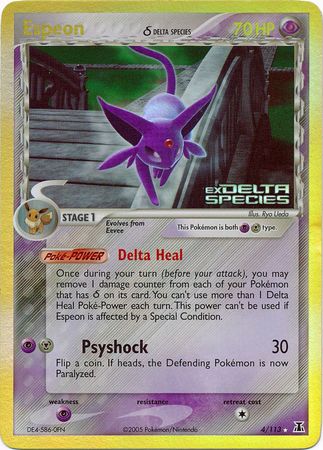 Espeon (4/113) (Delta Species) (Stamped) [EX: Delta Species] | North Game Den