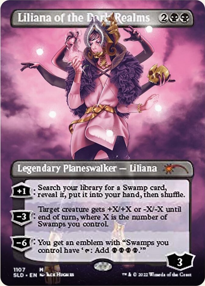 Liliana of the Dark Realms (Borderless) [Secret Lair Drop Series] | North Game Den