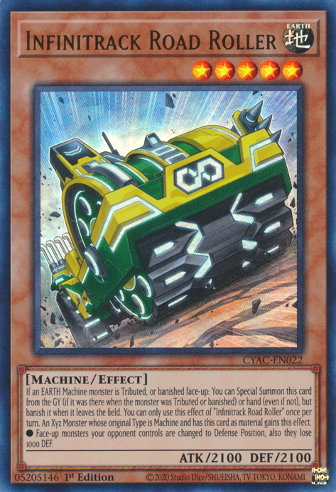 Infinitrack Road Roller [CYAC-EN022] Ultra Rare | North Game Den