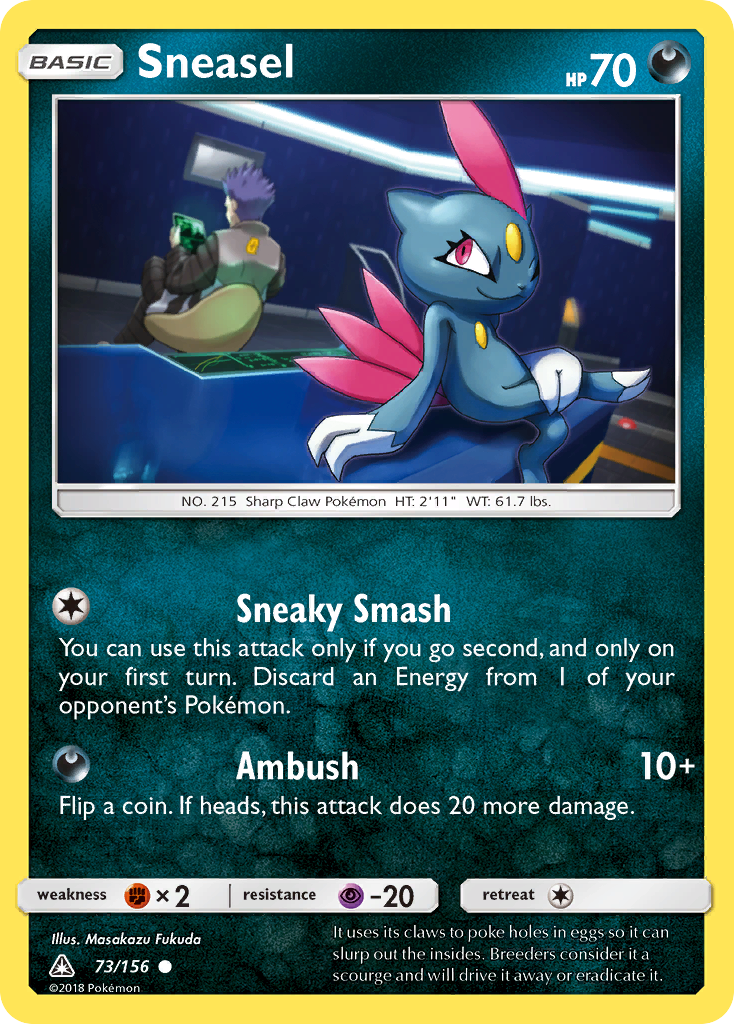 Sneasel (73/156) [Sun & Moon: Ultra Prism] | North Game Den