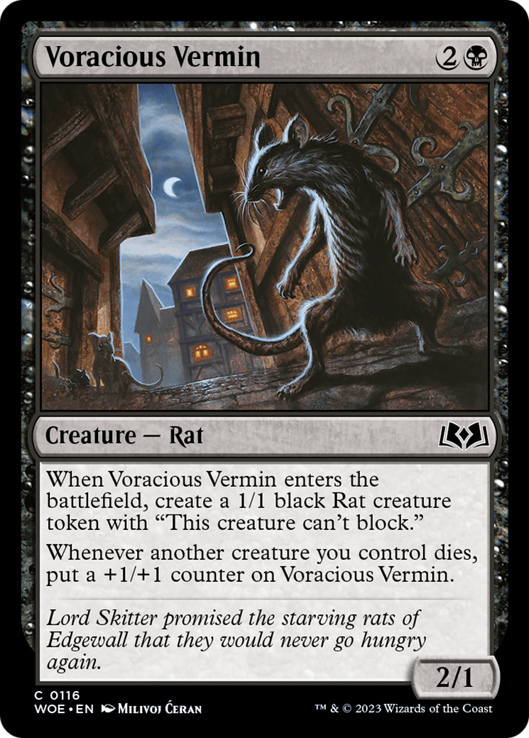 Voracious Vermin [Wilds of Eldraine] | North Game Den