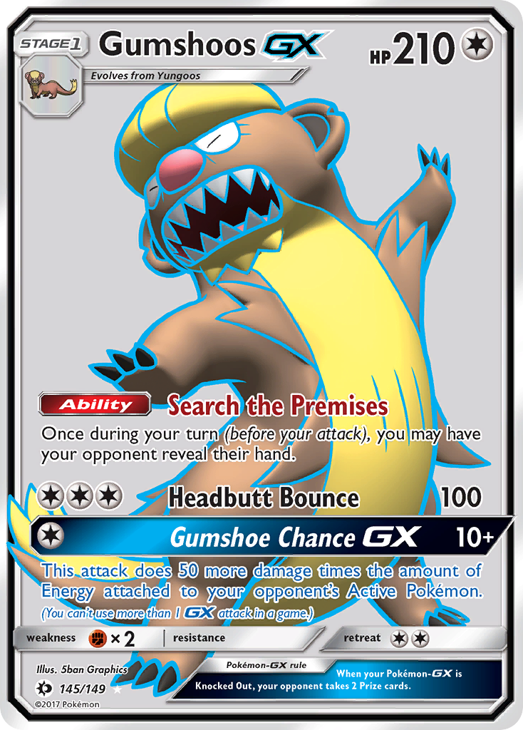 Gumshoos GX (145/149) [Sun & Moon: Base Set] | North Game Den