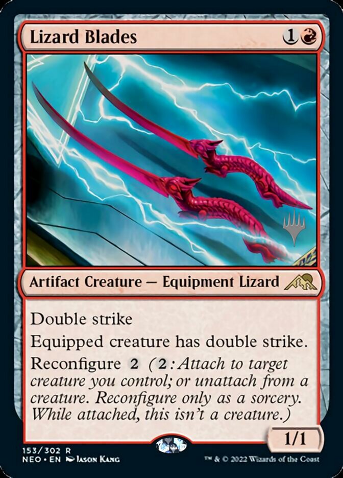 Lizard Blades (Promo Pack) [Kamigawa: Neon Dynasty Promos] | North Game Den