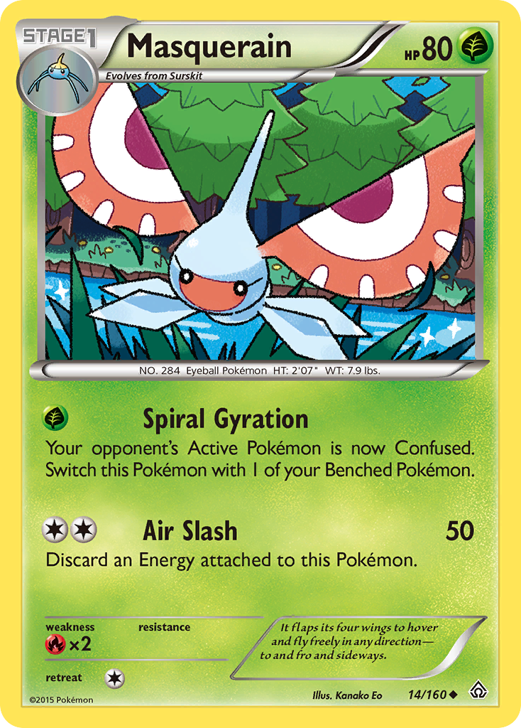 Masquerain (14/160) [XY: Primal Clash] | North Game Den