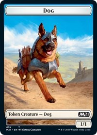 Dog // Griffin Double-sided Token [Core Set 2021 Tokens] | North Game Den
