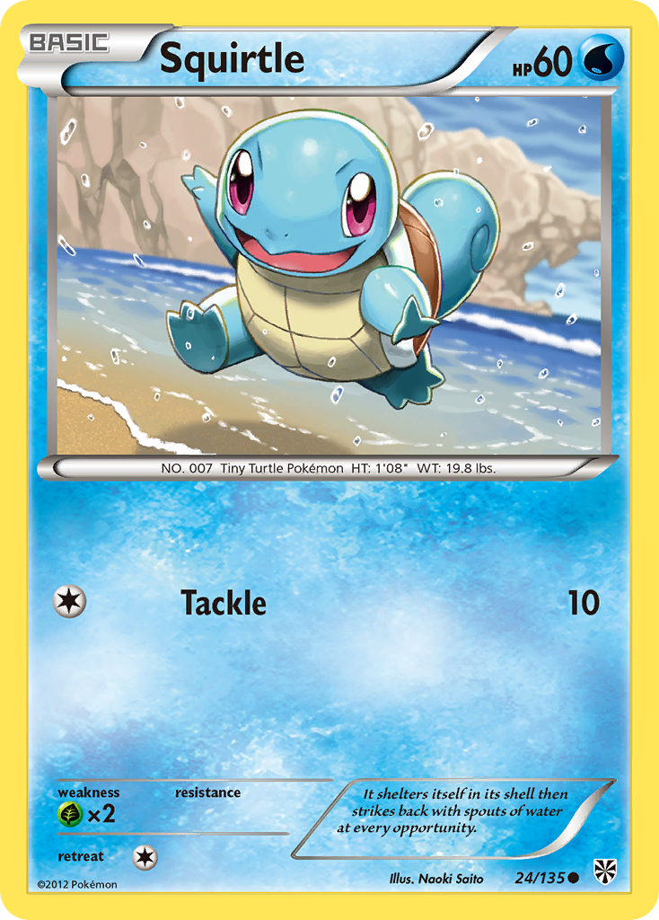 Squirtle (24/135) [Black & White: Plasma Storm] | North Game Den