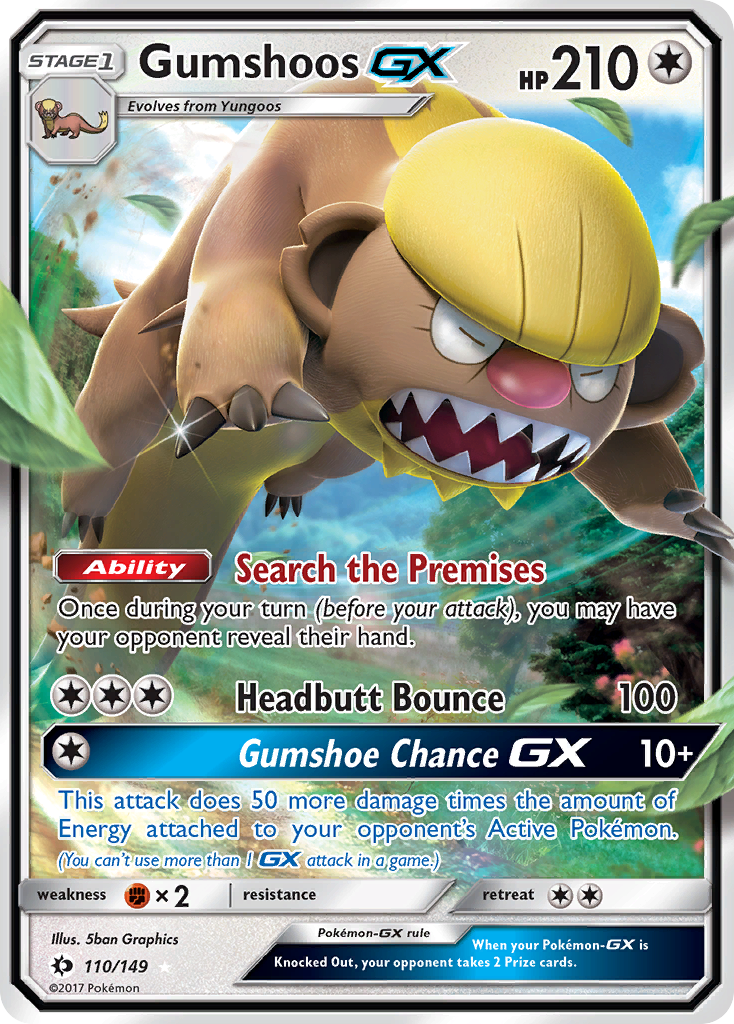 Gumshoos GX (110/149) [Sun & Moon: Base Set] | North Game Den