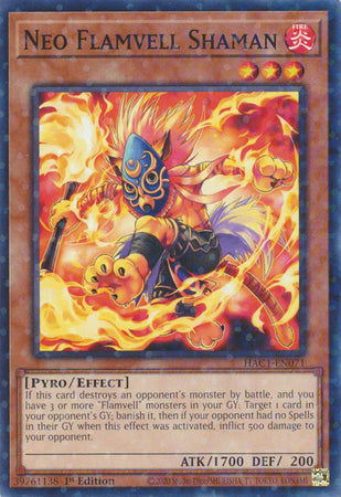 Neo Flamvell Shaman (Duel Terminal) [HAC1-EN071] Common | North Game Den
