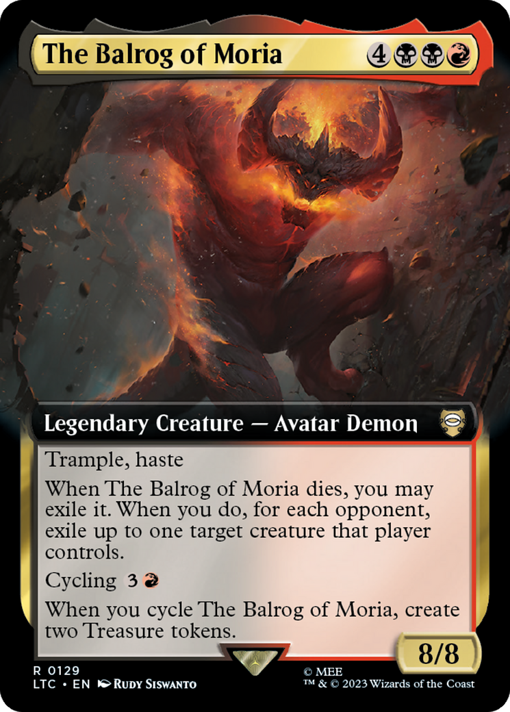 The Balrog of Moria (Extended Art) [The Lord of the Rings: Tales of Middle-Earth Commander] | North Game Den