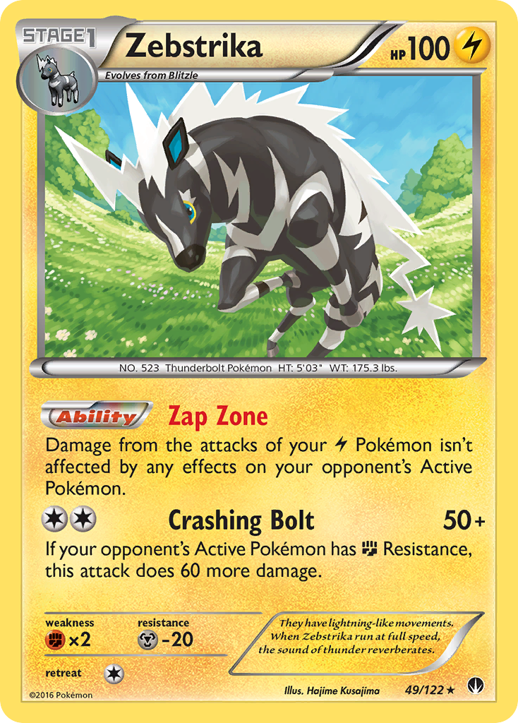 Zebstrika (49/122) [XY: BREAKpoint] | North Game Den