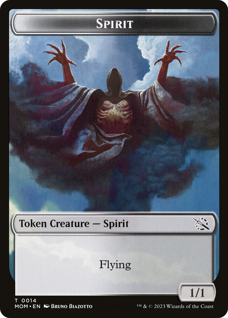 Phyrexian Myr // Spirit (14) Double-Sided Token [March of the Machine Tokens] | North Game Den