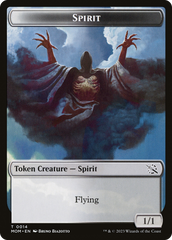 Monk // Spirit (14) Double-Sided Token [March of the Machine Tokens] | North Game Den