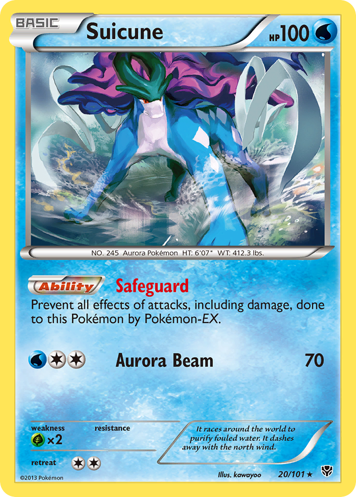 Suicune (20/101) [Black & White: Plasma Blast] | North Game Den