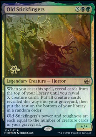Old Stickfingers [Innistrad: Midnight Hunt Prerelease Promos] | North Game Den