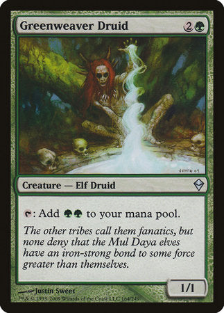 Greenweaver Druid [Zendikar] | North Game Den