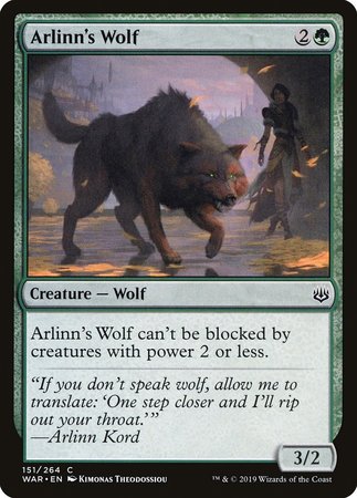 Arlinn's Wolf [War of the Spark] | North Game Den