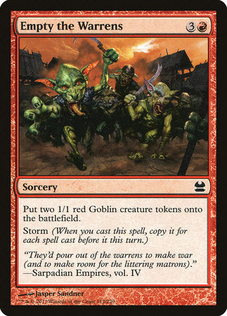 Empty the Warrens [Modern Masters] | North Game Den