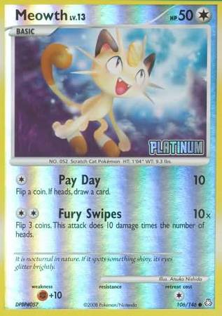 Meowth (106/146) [Burger King Promos: 2009 Collection] | North Game Den